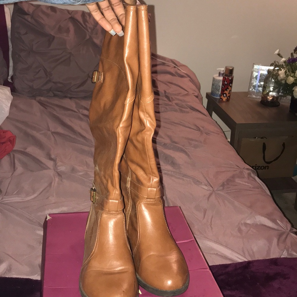 Faux Leather riding boots